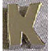 Plain Silver Letter - K