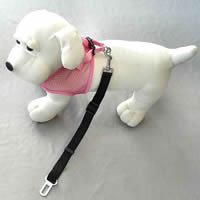 The Bark Appeal Seatbelt Leash attaches to your dog's harness and your car's seatbelt, keeping your dog safe in the car.