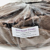 Beef Heart slice treats for small dogs now available in 8-oz. bag.