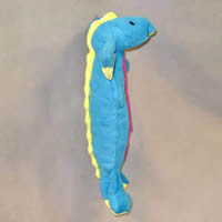 Side view of the Blue Dragon Small Dog Toy