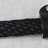 The Black British Rope Slip Lead will look great on any dog!
