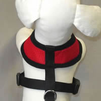 A view of the top of the Breathe EZ Harness for small dogs.