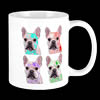 Drinking Mug with Plasticized French Bulldog Ted from Cafe Press