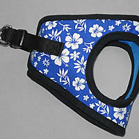 Side view of the EZ Wrap Hibiscus Step-in Harness by Bark Appeal