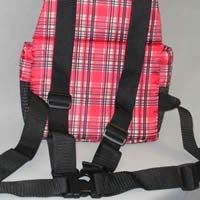 The straps on the Front Pocket Carrier for small dogs are comfortable and surprisingly easy to reach.