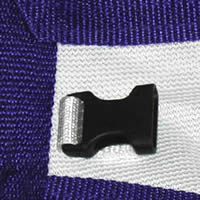 The Purple K9 Kool Coat for small dogs, also showing the redundant front clip..