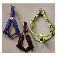 The Microfiber Step-in Harness is easy to put on and comfortable for your little dog.
