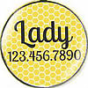 Honeycomb Dog ID Tag by Sofa City Sweethearts
