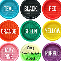 Choose among 8 colors for the rim of the Chevron Twist Tag plus a Glow-in-the-Dark option!