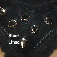 Black Lined Spiked Harness