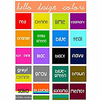 Colors for the Hello Twist Dog ID Tag at Golly Gear