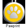 An ID tag for your small dog that is perfectly sized and guaranteed legible for life.