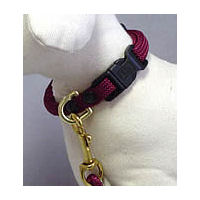 Rope collar by Timberwolf is perfect for little dogs with lots of fur. Won't mat the fur or chafe the skin!