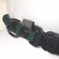 The clasp of the Timberwolf Rope Collar is contoured and follows the curve of your small dog's neck.