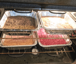 picture of home made dog food in oven for dogs eat better