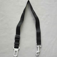 The Bark Appeal Seatbelt Leash has a leash toggle on one end and seatbelt insert on the other.